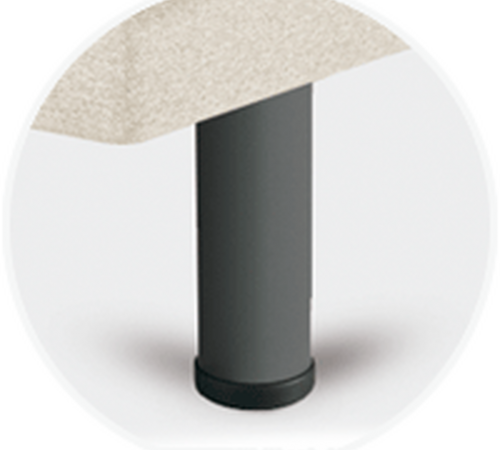 Potes Sonpura Metálica Cilíndrica Gris 25 cm