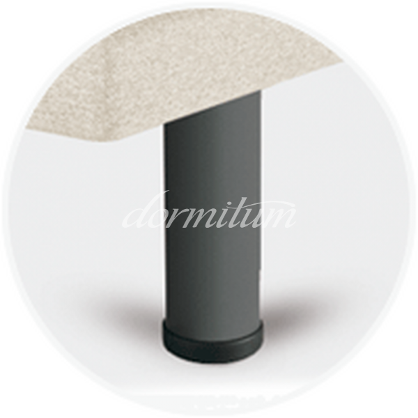 Potes Sonpura Metálica Cilíndrica Gris 25 cm